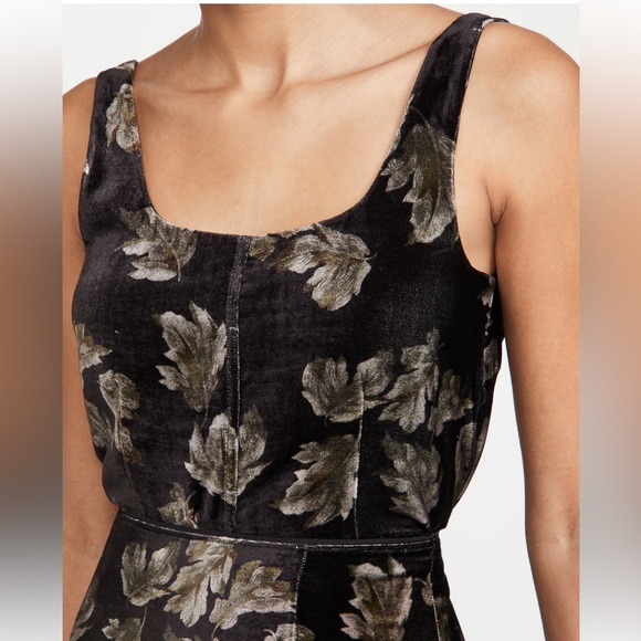 VINCE fallen leafs square neck tank. Size medium. Never worn! - Picture 4 of 4